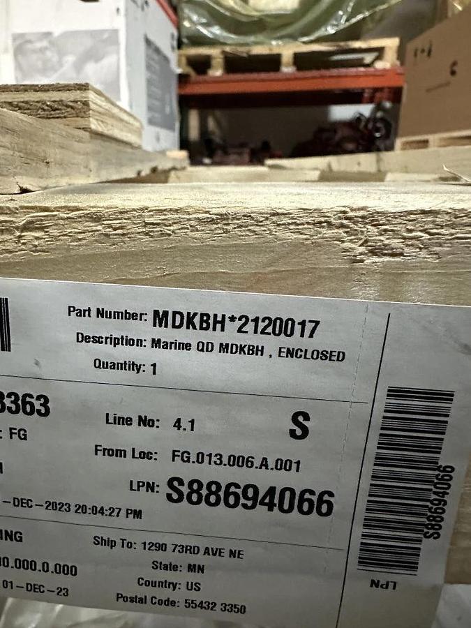 Used 5kw Cummins Marine Quiet Diesel Generator - 120V 60hz 1PH - P/N: MDKBH*2120017