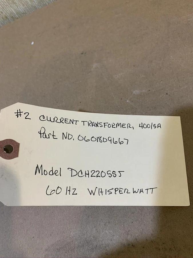 Used Multiquip Current Transformer 400/5A DCA180SSJU DCA220SSJU | P/N: 0601809667
