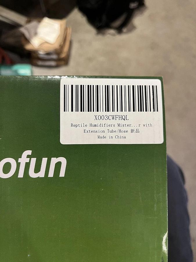 Used Hoofun S2P Climbing Pet Reptile Humidifier w/ Extension Tube - P/N: X003CWFHQL