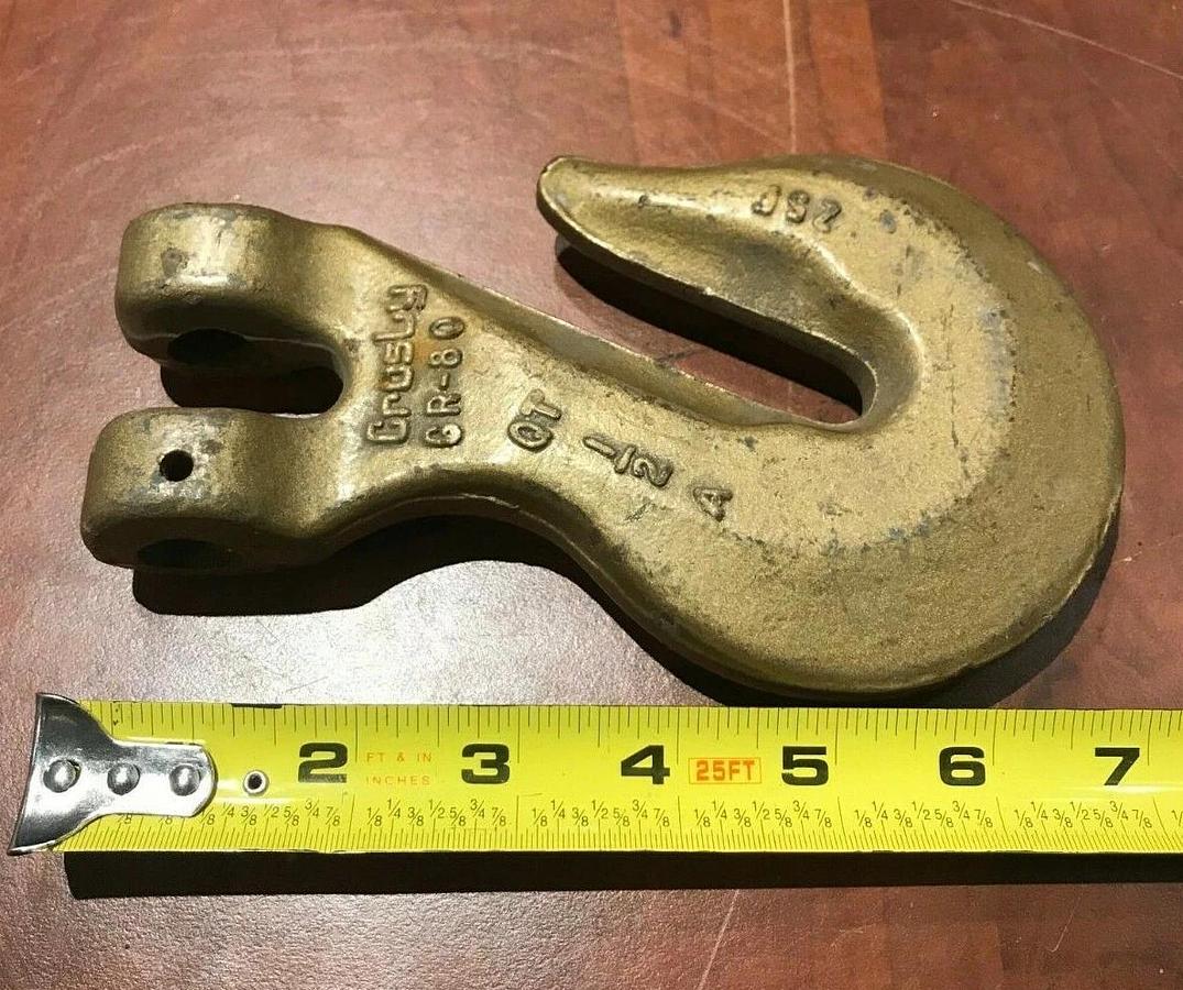New 1/2" Crosby Clevis Grab Hook Grade 80 USA | WLL 12,000 lb.