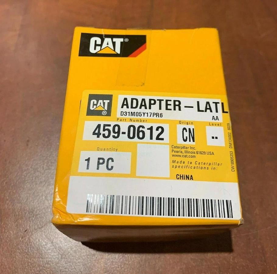 Used New Genuine OEM CAT Caterpillar ADAPTER-LATL | P/N: 459-0612