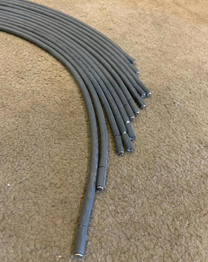 Used (12 Pack) 41" Long 4 AWG Electrical Lead Wire 600V USA | Cummins P/N: A034L458