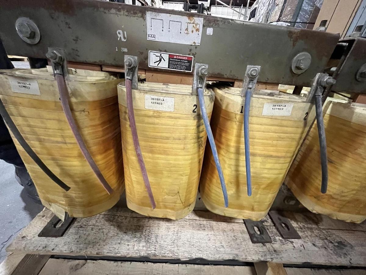 Used Simplex 75kvar 480V Load Reactor taken from 1575kVAR Reactive Load Bank