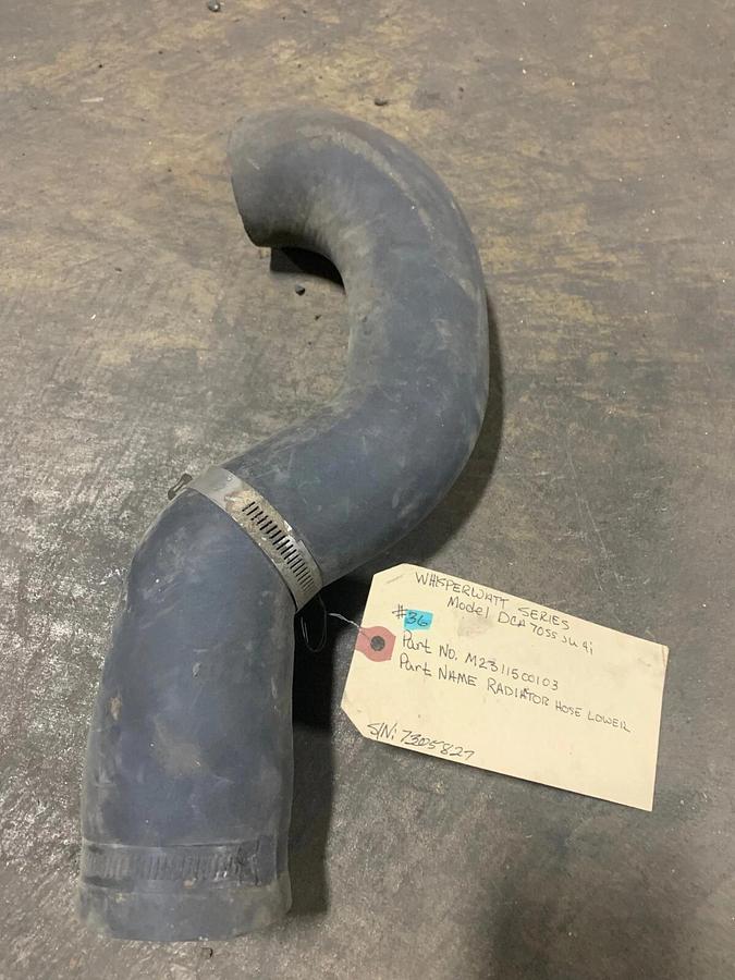 Used Used Multiquip MQ Power DCA70SSJU4i Lower Radiator Hose | P/N: M2311500103