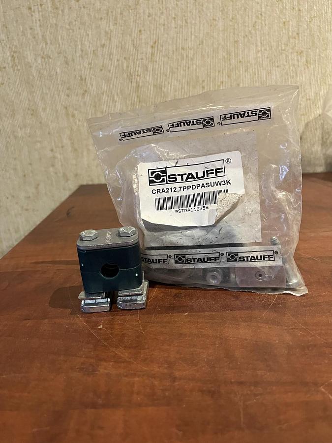New Stauff Mounting Clamps P/N: CRA-212.7-PP-DP-AS-U-W3-K