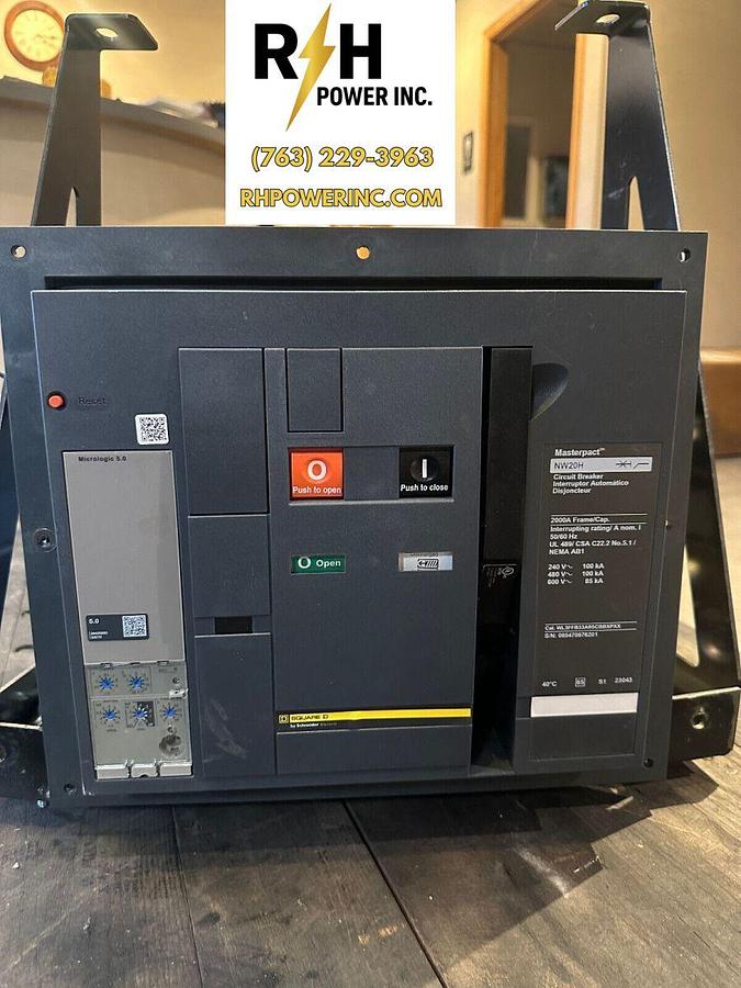 2000 Amp Square D Masterpact NW20H Circuit Breaker