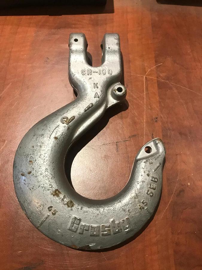 New Crosby 5/8" 5/8-16 Grade 100 Lifting Hook 22,600 lbs. WLL | USA Rigging