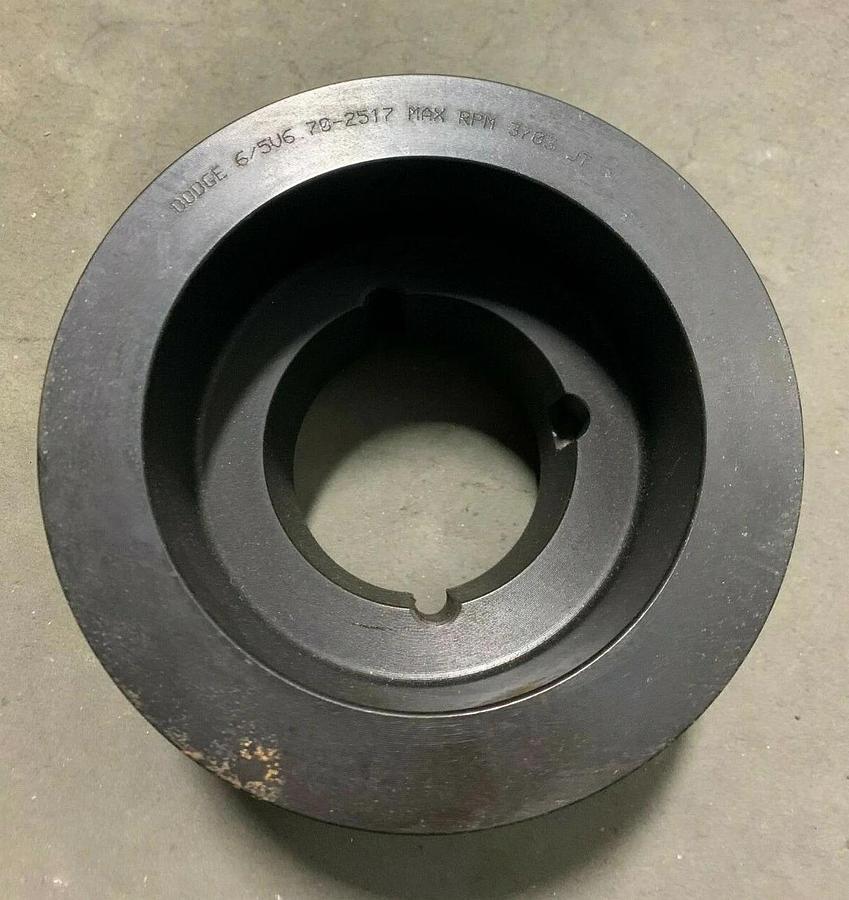 Used New Baldor Dodge 111242 Bushing Bore V-Belt Pulley | 6-5V6.7-2517 SHEAVE