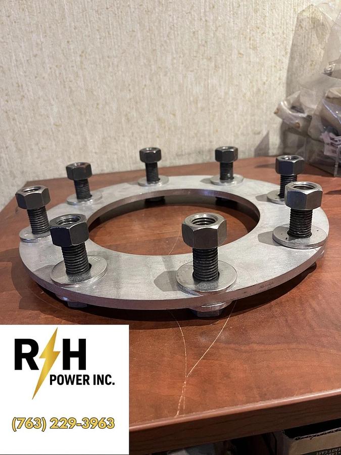 New Cummins Exhaust Plate Kit - Contains Plate, 8 Bolts, 8 Nuts & 16 Washers