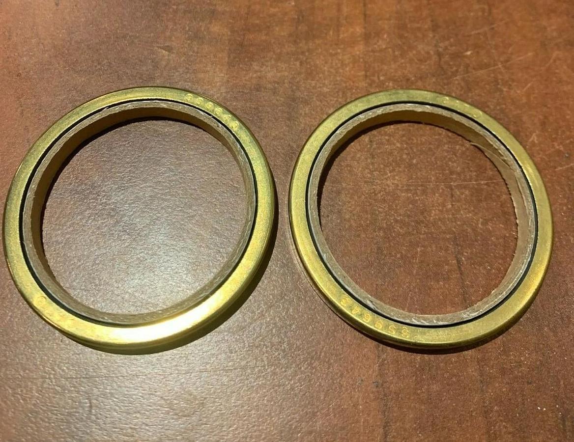 Used New Genuine OEM CAT Caterpillar PTFE Lip Seal P/N: 3S-9643 (2 Pack)