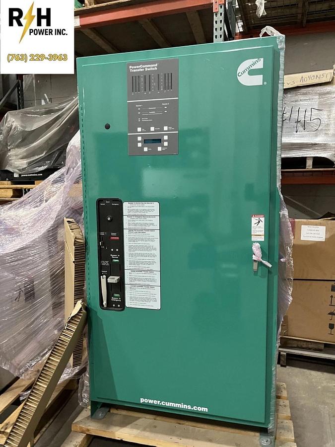 Used New 225 Amp 480VAC Cummins BTPCB Automatic Transfer Switch - S/N: F19M577949