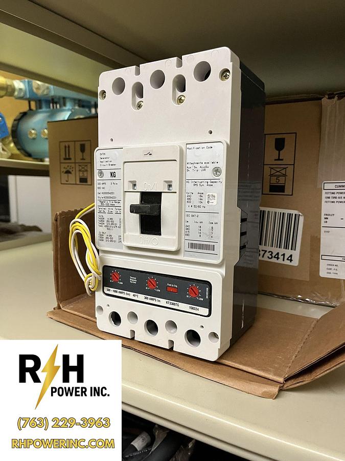 New Eaton 300 Amp 3 Pole Circuit Breaker - KG3300S42Z01 - A032Z152