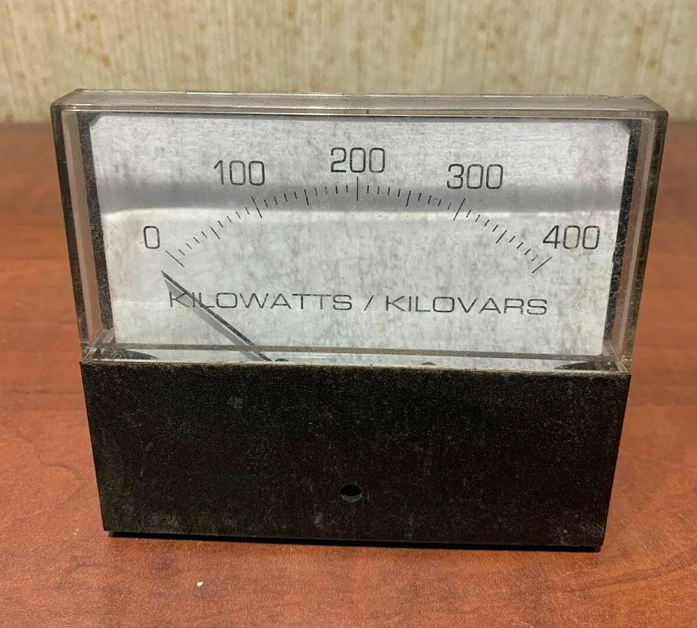 Used 0-400 Kilowatts / Kilovars Panel Meter