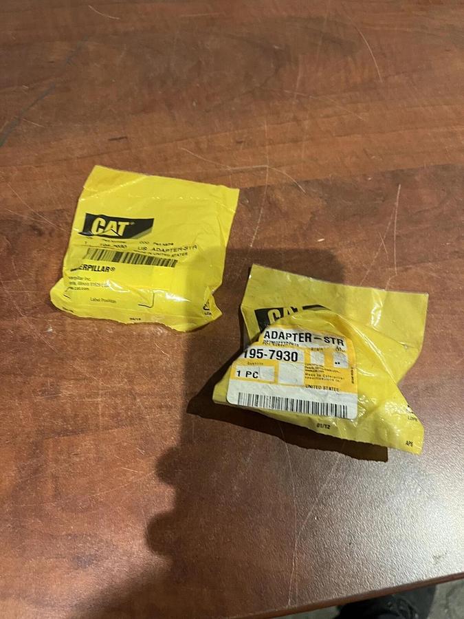 Used New CAT 7/8" Straight Adapter - P/N: 195-7930