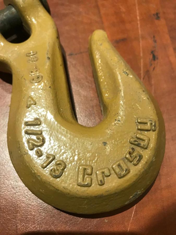 New 1/2" Crosby Clevis Chain Grab Hook | USA Heavy Duty Lifting