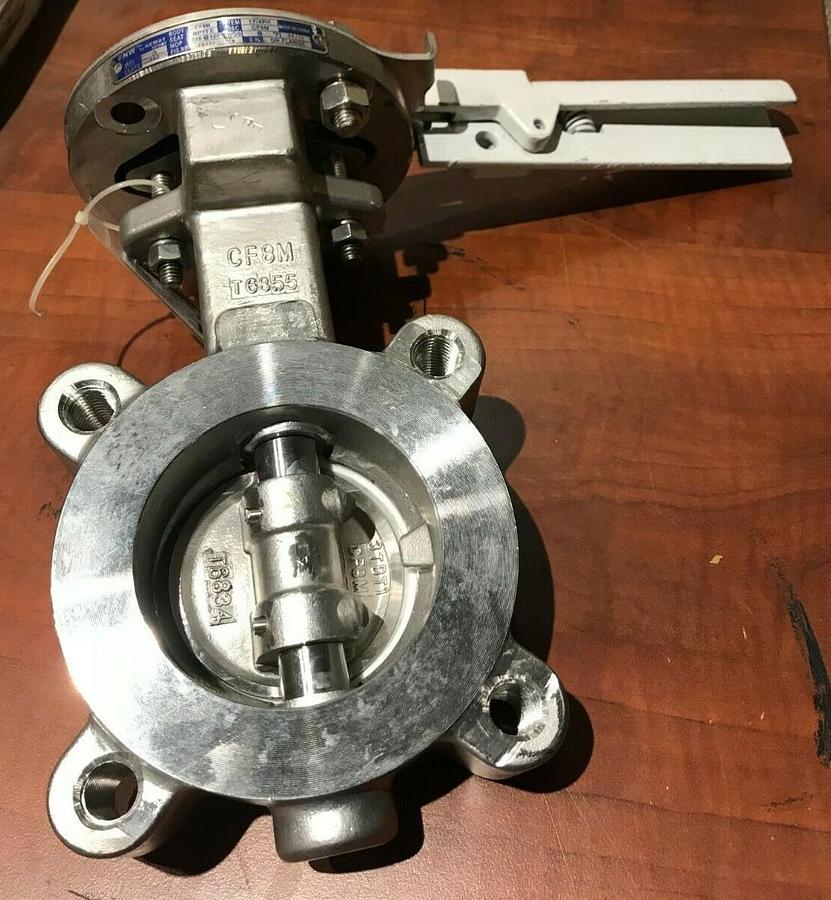 Used New 3" FNW NEWAY PTFE Double Offset Locking Butterfly Vavle | FNWHP1LSTLM 150LB