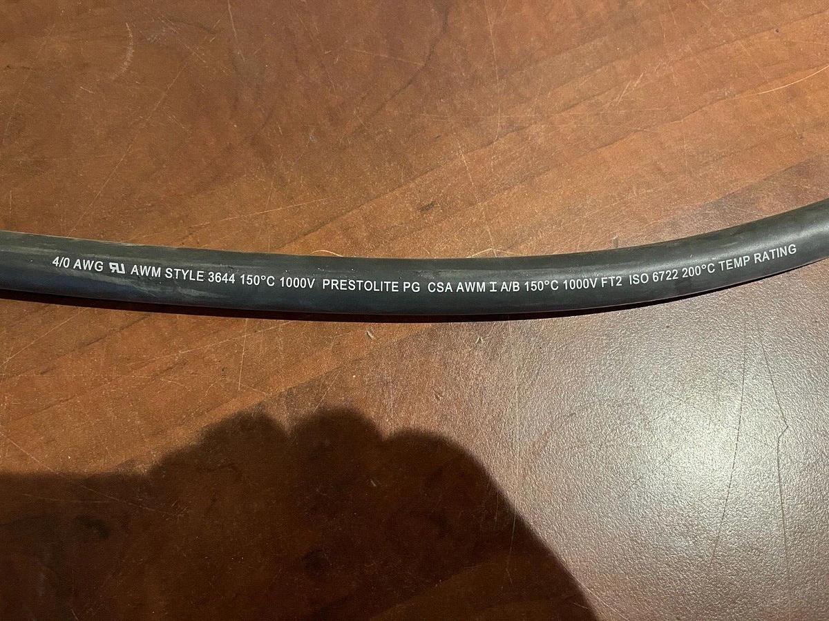 39" CAT 4/0 AWG 1000V Battery Cable - P/N: 416-6947