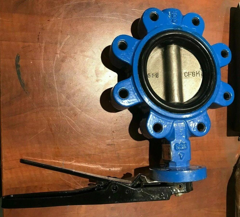 New 4" FNW Butterfly Valve EPDM ANSI 150 Ductile Iron | P/N: FNW732EP