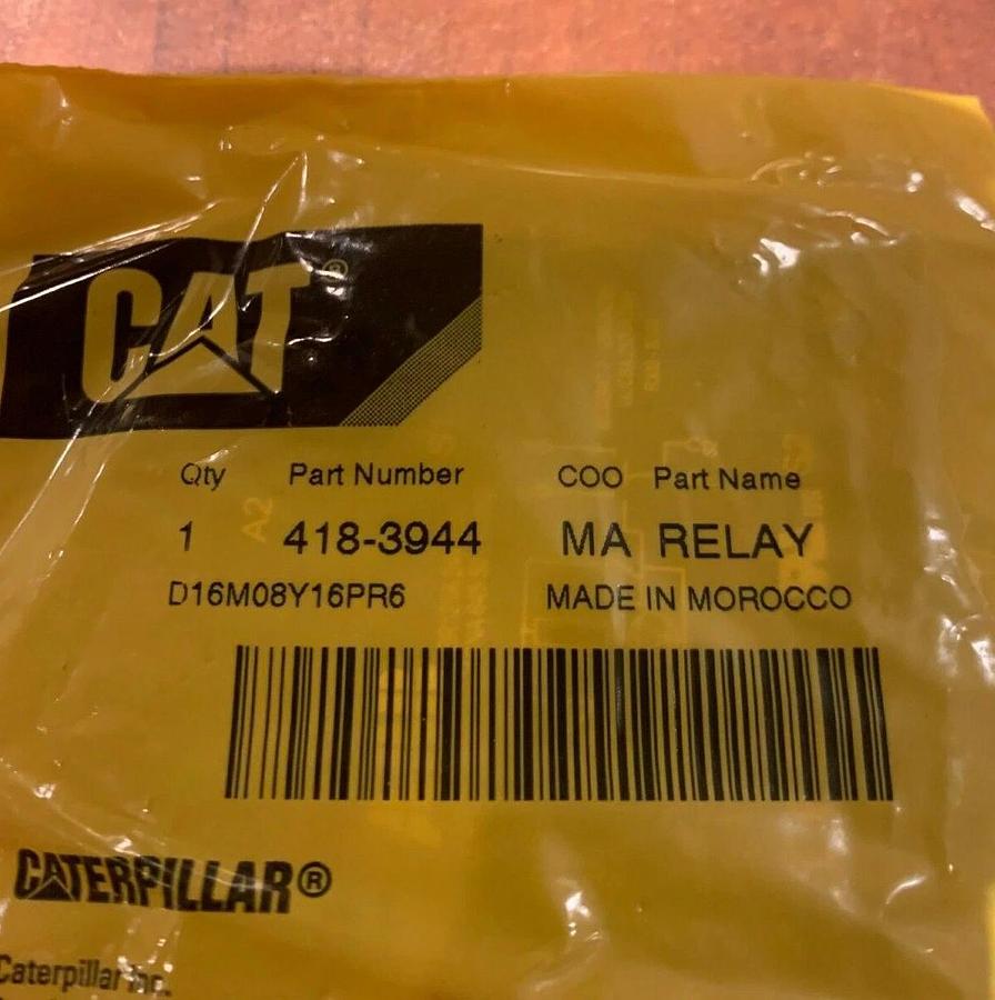 Used New Genuine OEM CAT Caterpillar Relay | P/N: 418-3944