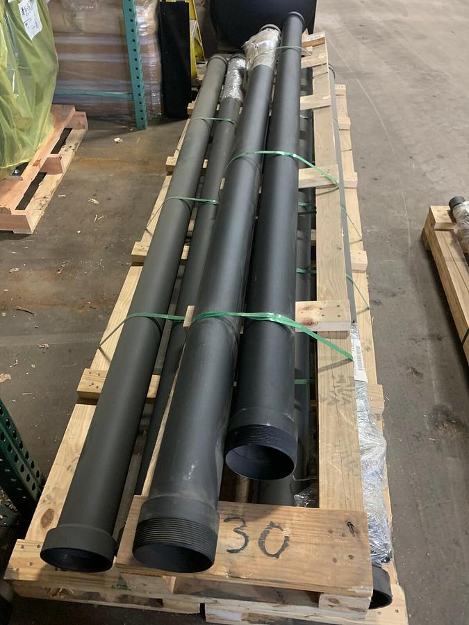 Used (2 Pack) New 124" Long 5" NPT Cummins Emergency Fuel Vent Extension | A034F389