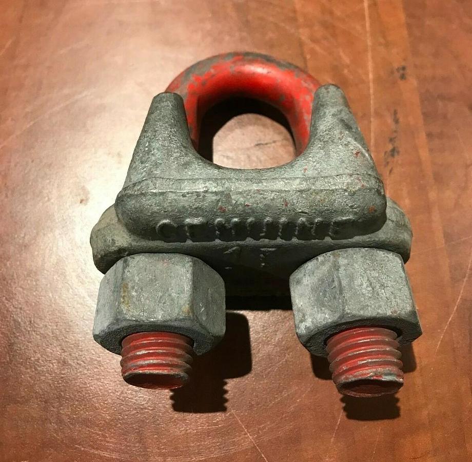 Genuine Crosby 1 3/8" Cable Saddle Clamp Wire Rope Clip | USA Rigging