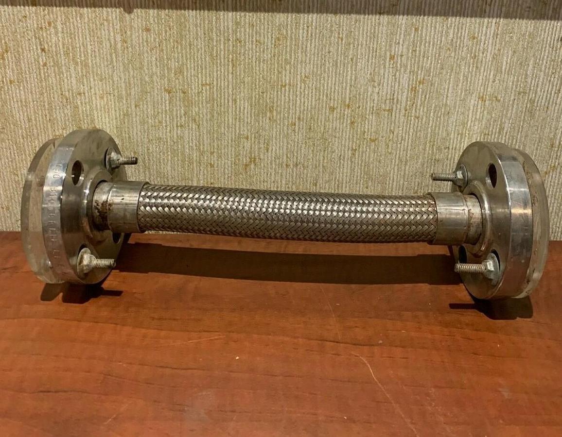 New Enlin 1" Flexible Braided Flex Tube Flange