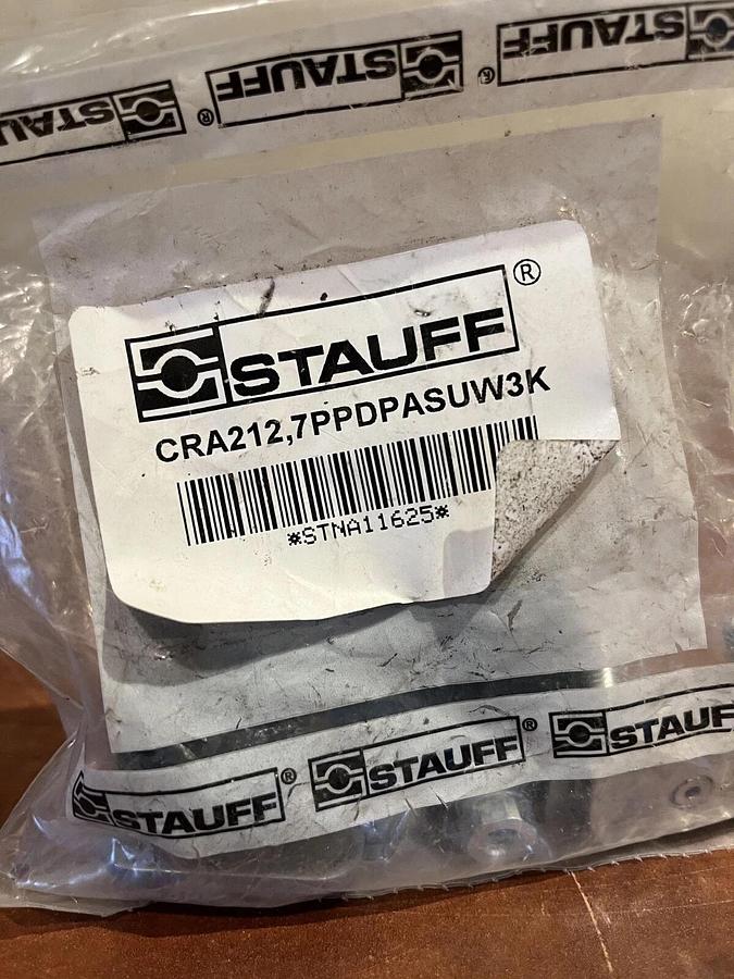 New Stauff Mounting Clamps P/N: CRA-212.7-PP-DP-AS-U-W3-K