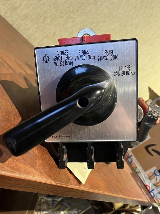 Used Used Kraus & Naimer X400 400A Voltage Selector Switch from C200D2RE