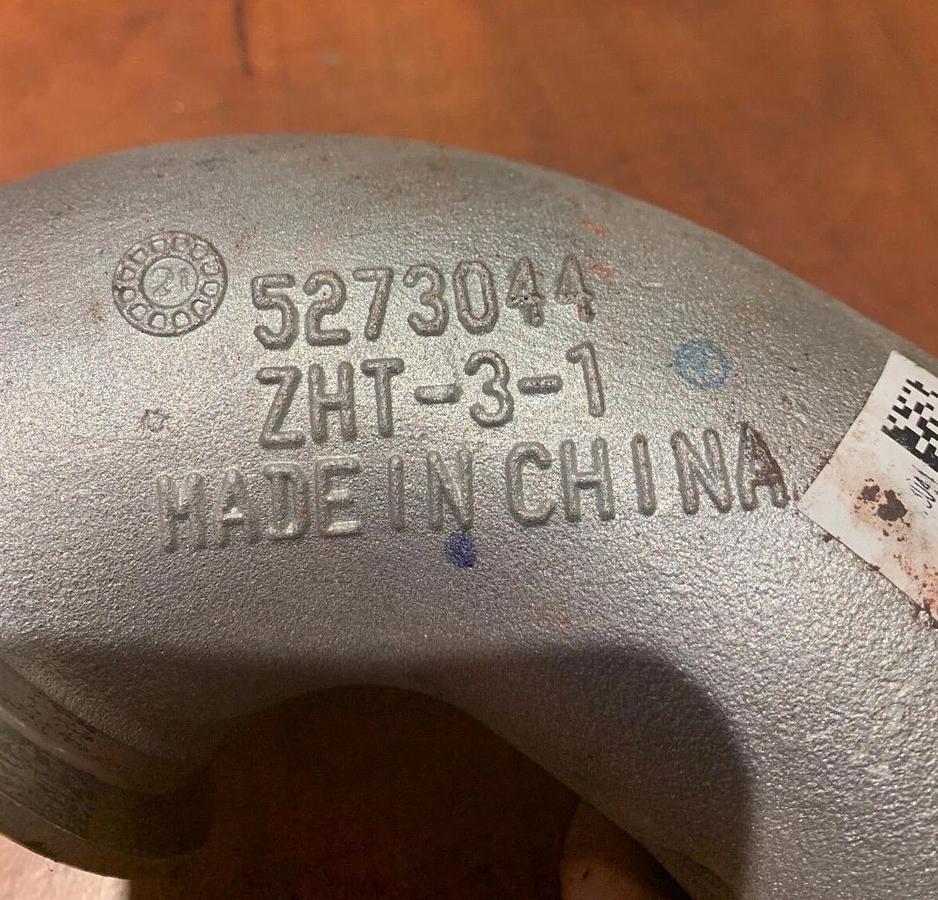 New Genuine OEM Cummins Air Transfer Pipe | P/N: 5273044