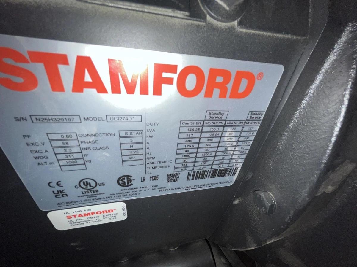 Used 100kw Cummins C100D6R Spec. D Mobile Diesel Generator - S/N: J140751121