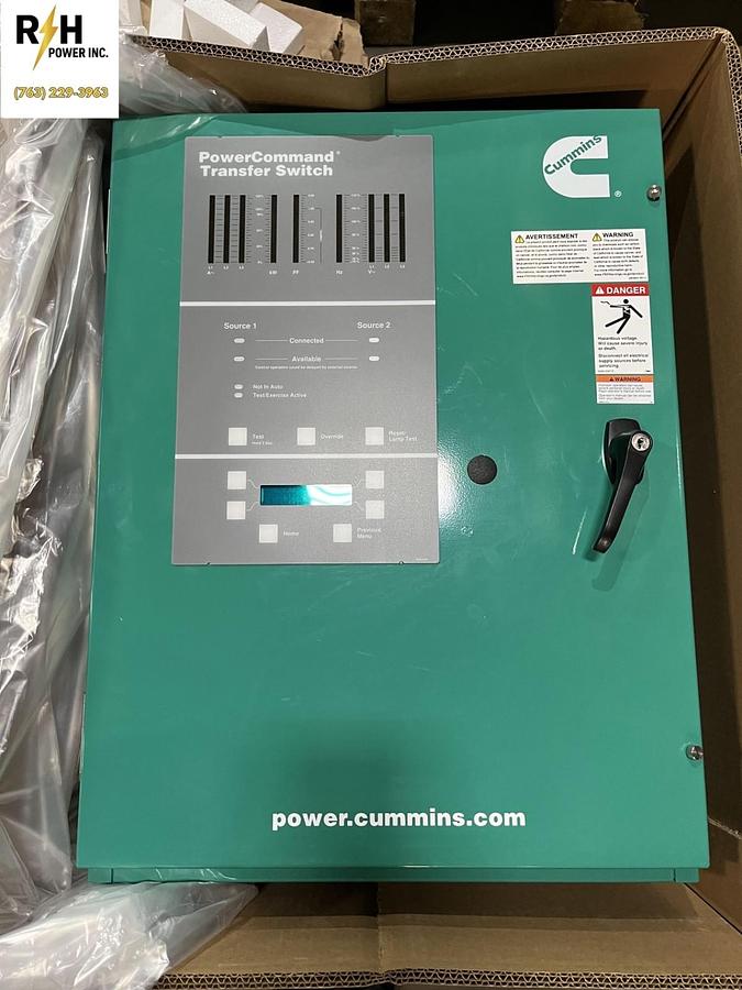 Used 125 Amp 480VAC Cummins OTPCA Spec. A Automatic Transfer Switch - S/N: B22M047850