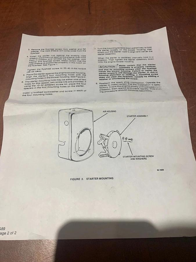 New Onan AJ Recoil Starter Kit | P/N: 192-0447 0192-0447