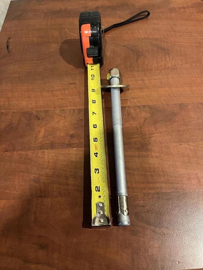 5/8" x 10" Steel Wedge Anchor - 10 Pack