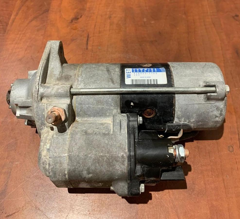 Used Used 2018 Genuine OEM Cummins QSB7-G9 24V Starter 4996707 | WET 428000-7100
