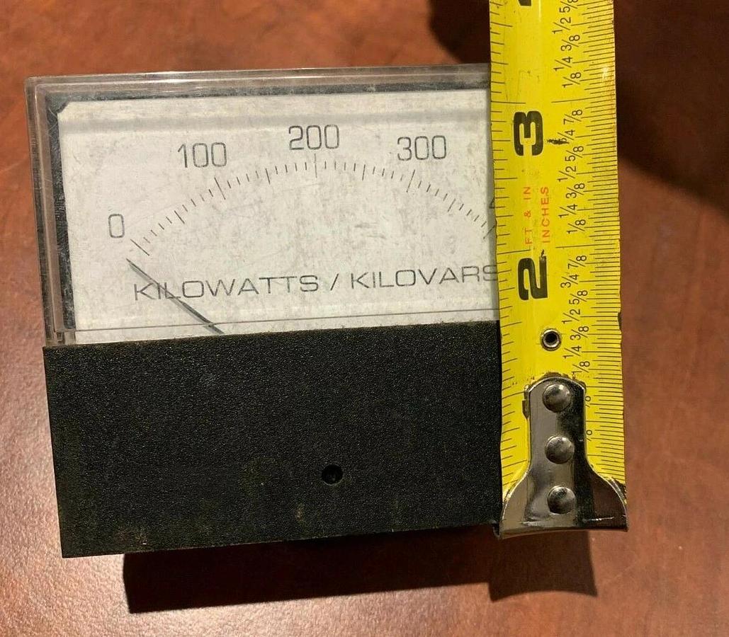 Used 0-400 Kilowatts / Kilovars Panel Meter