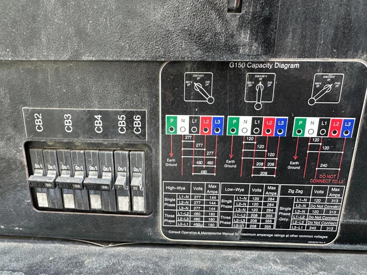 Used 150kVa Doosan G150WCU-3A-T4i Mobile Diesel Generator