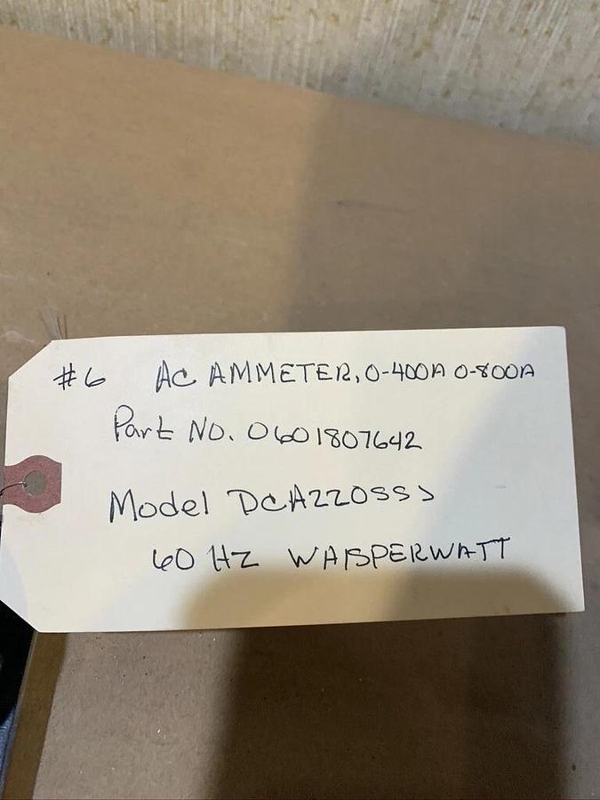 Used Mulitquip Toyo Keiki AC Amp Ammeter Panel Meter | P/N: 0601808992 DCA225SSJU