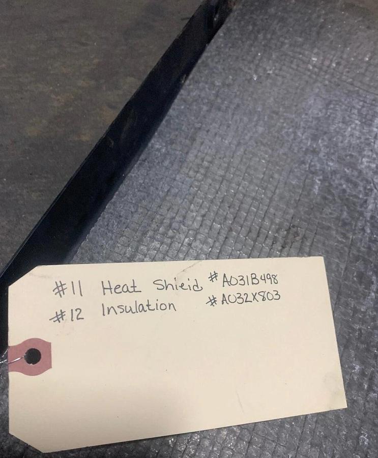 Used Used Genuine OEM Cummins Heat Shield C100D6R | P/N: A031B498
