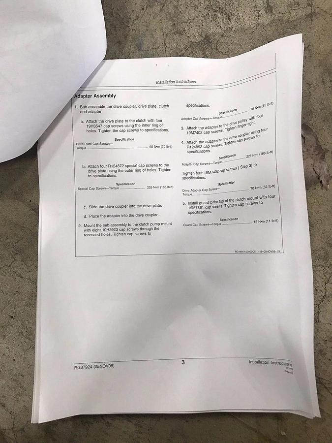 Front Mount PTO Kit John Deere Cummins | 190-0819-02 190081902