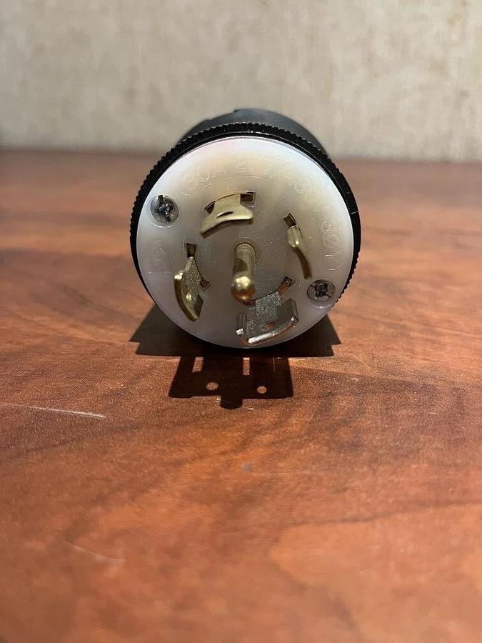 Hubbell Twist Lock Insulgrip Male Plug - HBL2821 30A 277/480VAC 3 Phase 4 Pole