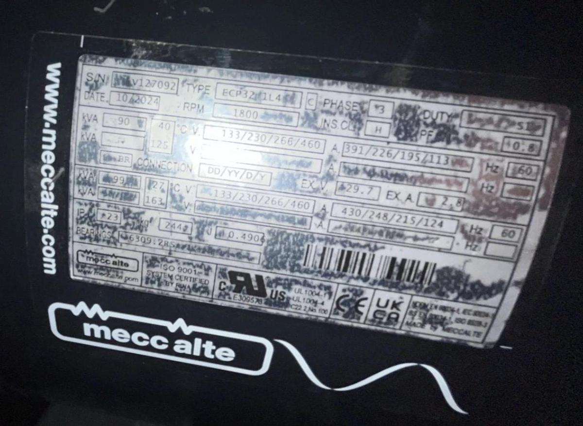 Used 70kva Wacker Neuson G70 Mobile Diesel Generator - S/N: 24445446