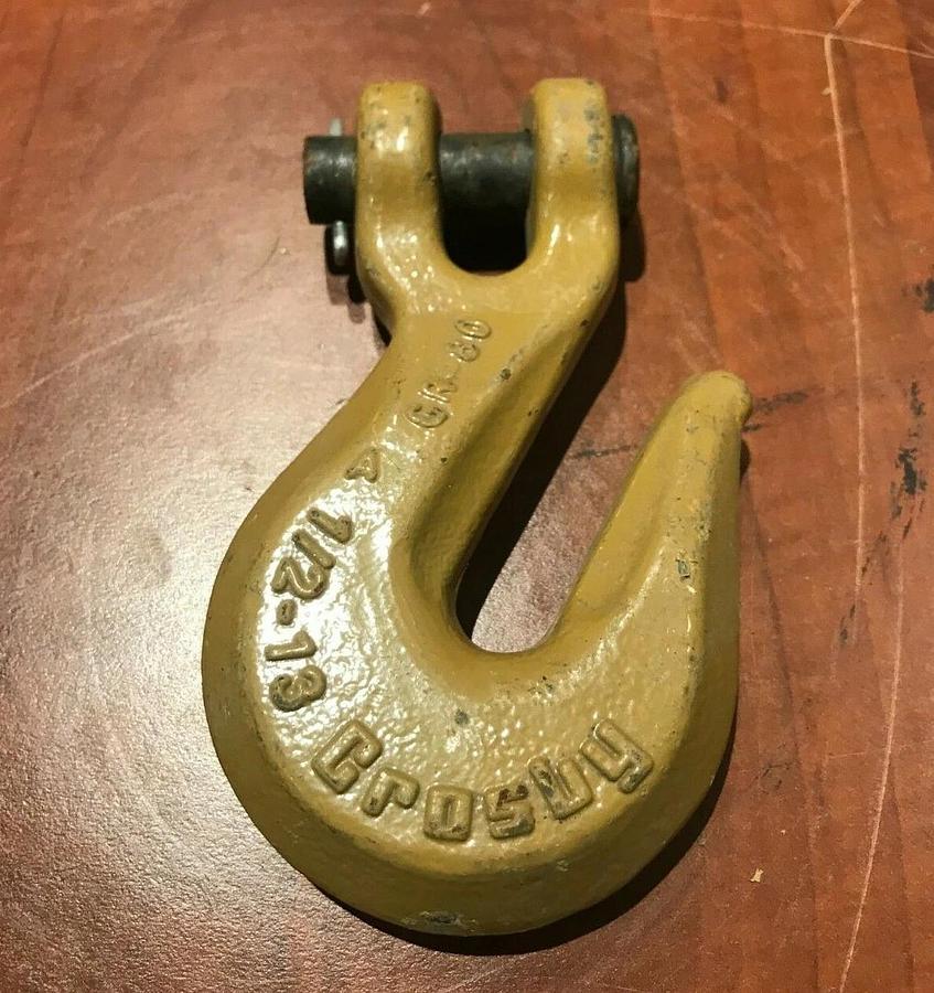 New 1/2" Crosby Clevis Chain Grab Hook | USA Heavy Duty Lifting