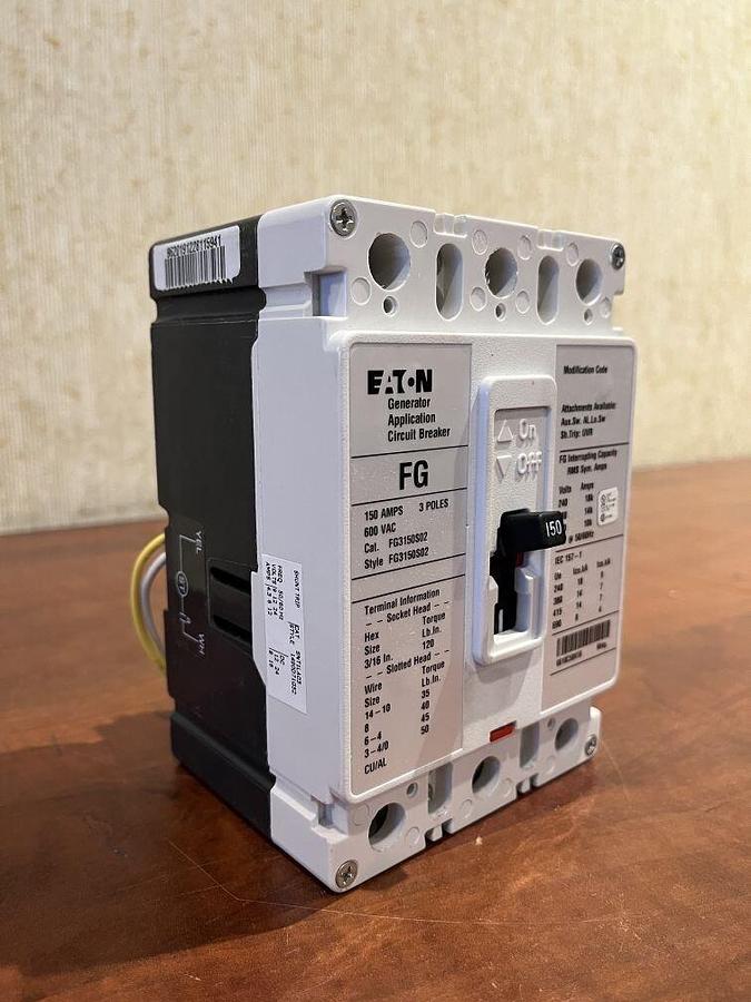 150 Amp Eaton FG3150S02 Circuit Breaker - Cummins P/N: A043A840