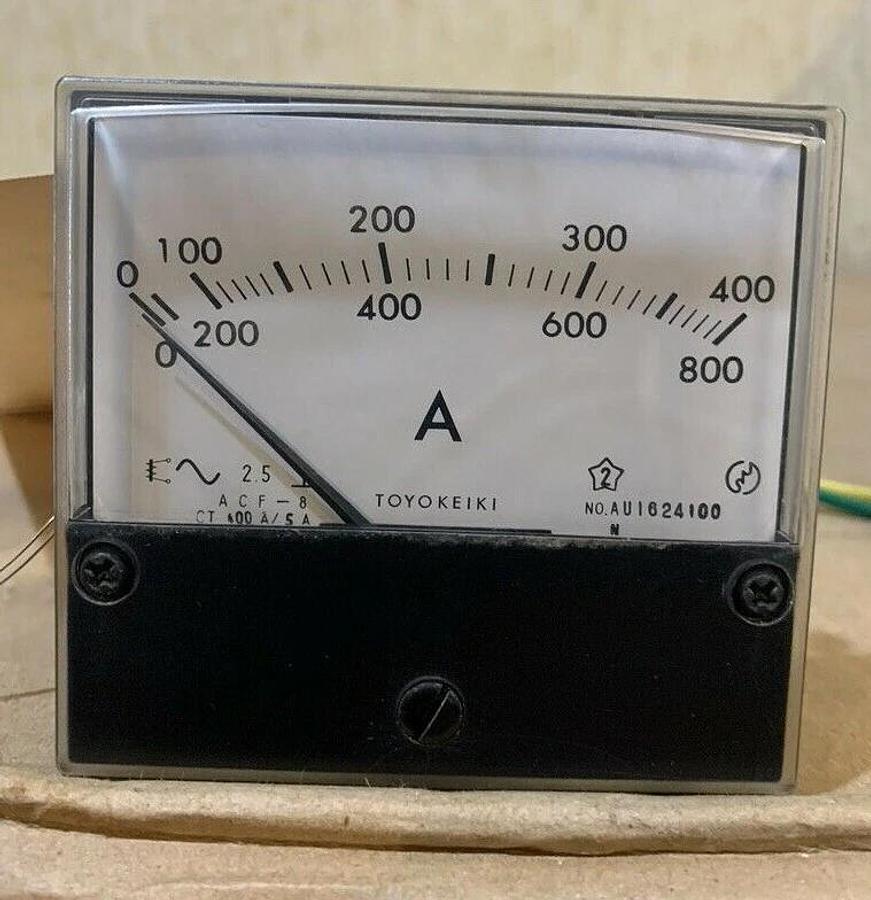 Used Mulitquip Toyo Keiki AC Amp Ammeter Panel Meter | P/N: 0601808992 DCA225SSJU