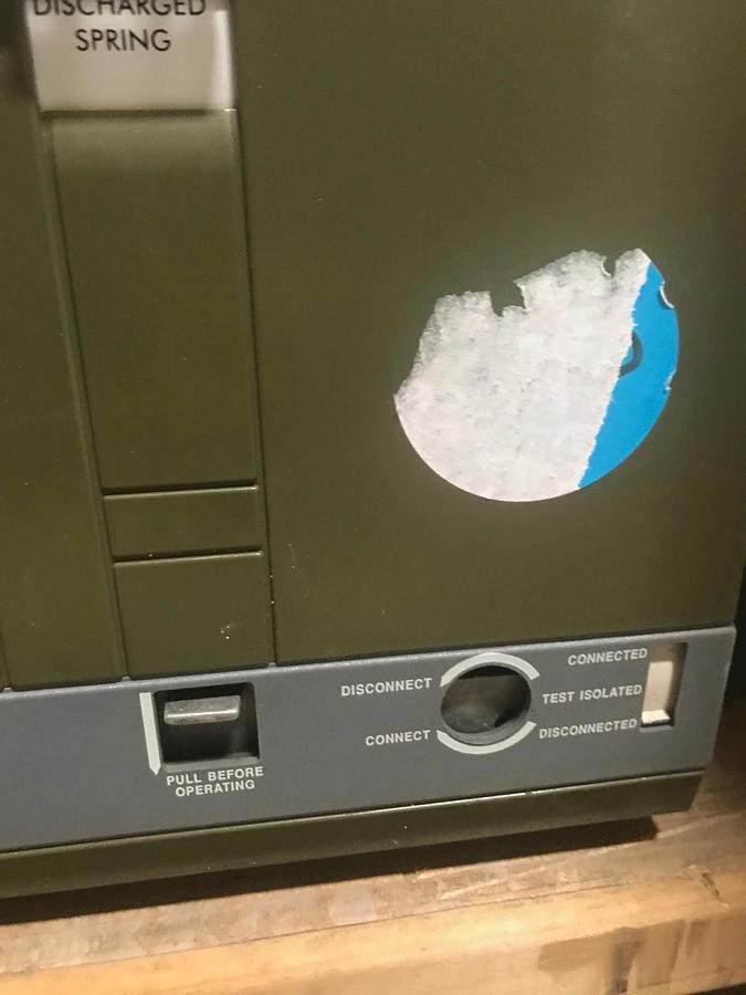 Used 1600 Amp ABB Circuit Breaker w/ Draw-Out Breaker Holder | SACE E3H 16