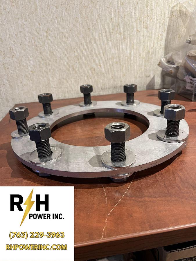 New Cummins Exhaust Plate Kit - Contains Plate, 8 Bolts, 8 Nuts & 16 Washers
