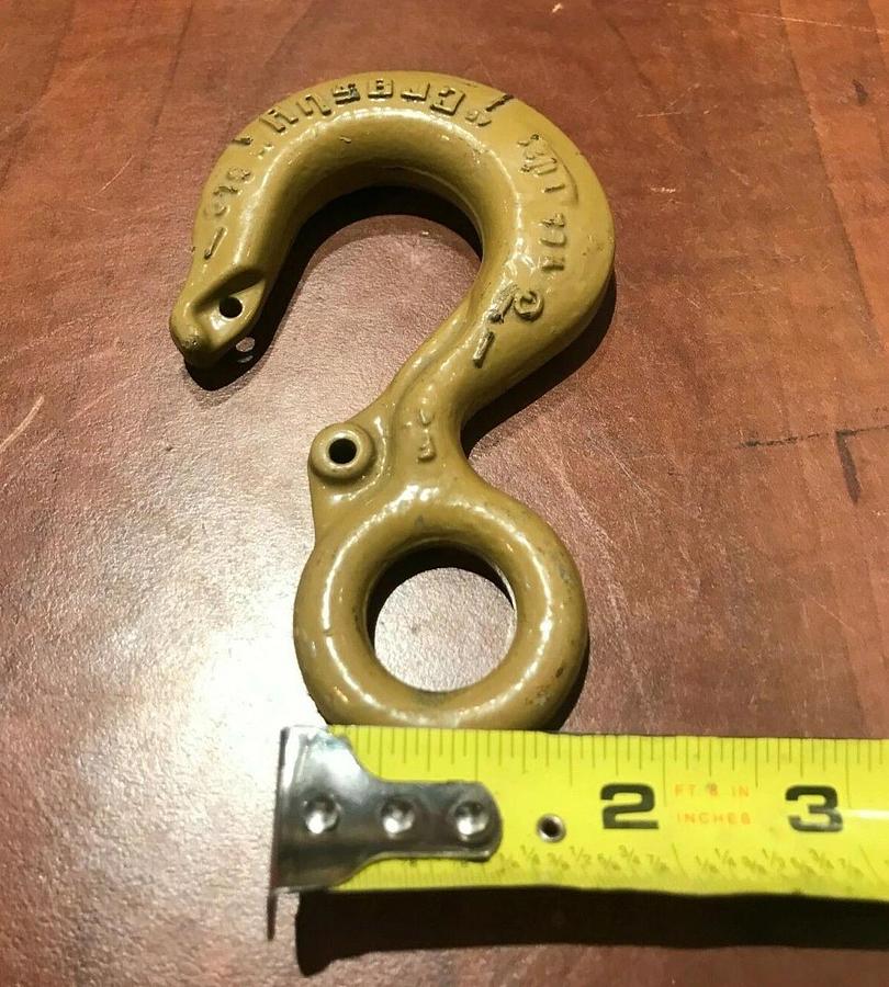 New Crosby Lifting Rigging Hook WLL 1 1/2 Ton (3,000 lbs.) | USA