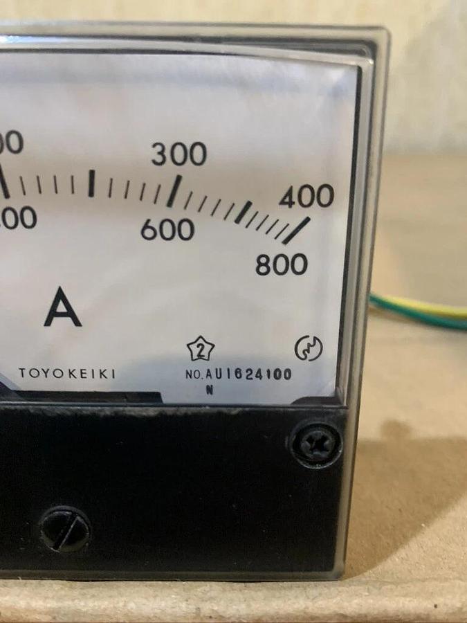 Used Mulitquip Toyo Keiki AC Amp Ammeter Panel Meter | P/N: 0601808992 DCA225SSJU