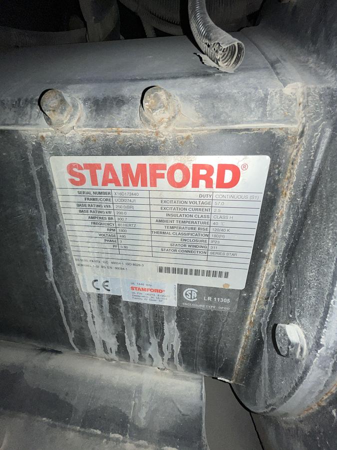 Used 200kW Cummins C200D2RE Spec. D Mobile Diesel Generator - S/N: F160969343