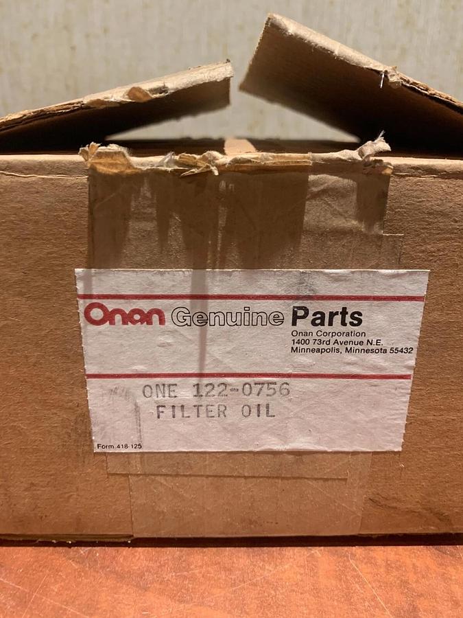 New Onan Generator Oil Filter 0122-0756 / 122-0756